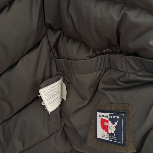 Woolrich Down Parka with Raccoon Fur Hood in Green Women Size Small - Picture 5 of 9